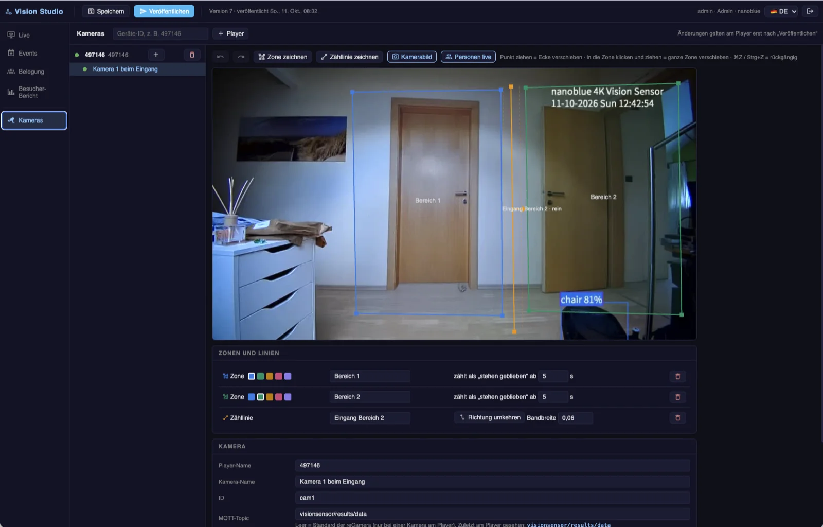 Novo: nanoblue Vision Studio