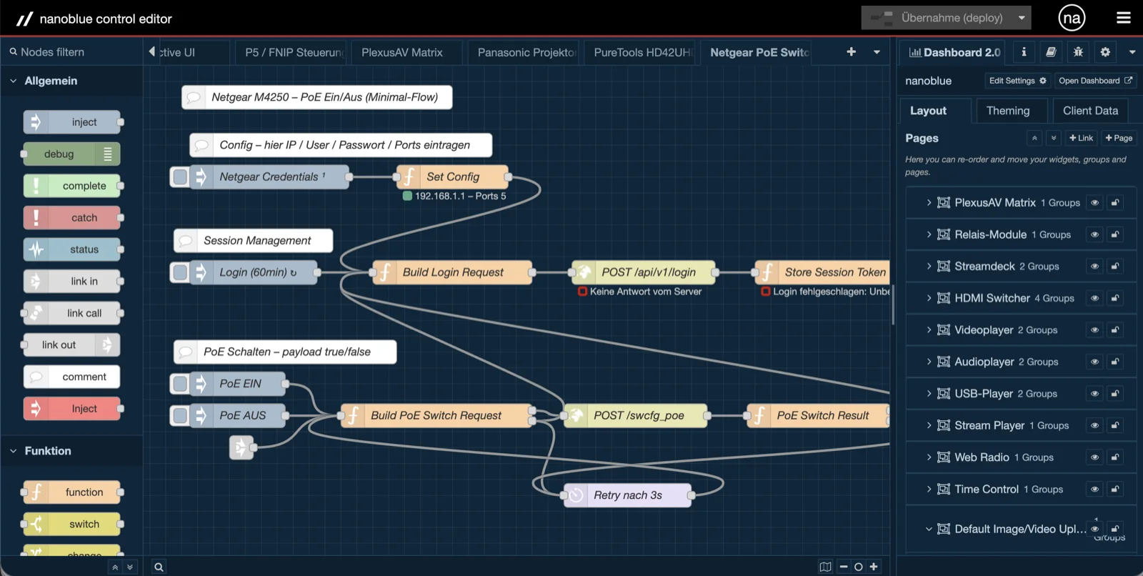 nanoblue Admin Editor