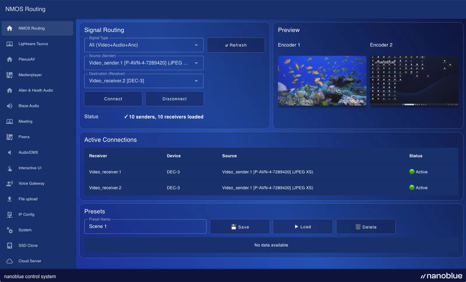 nanoblue NMOS Server