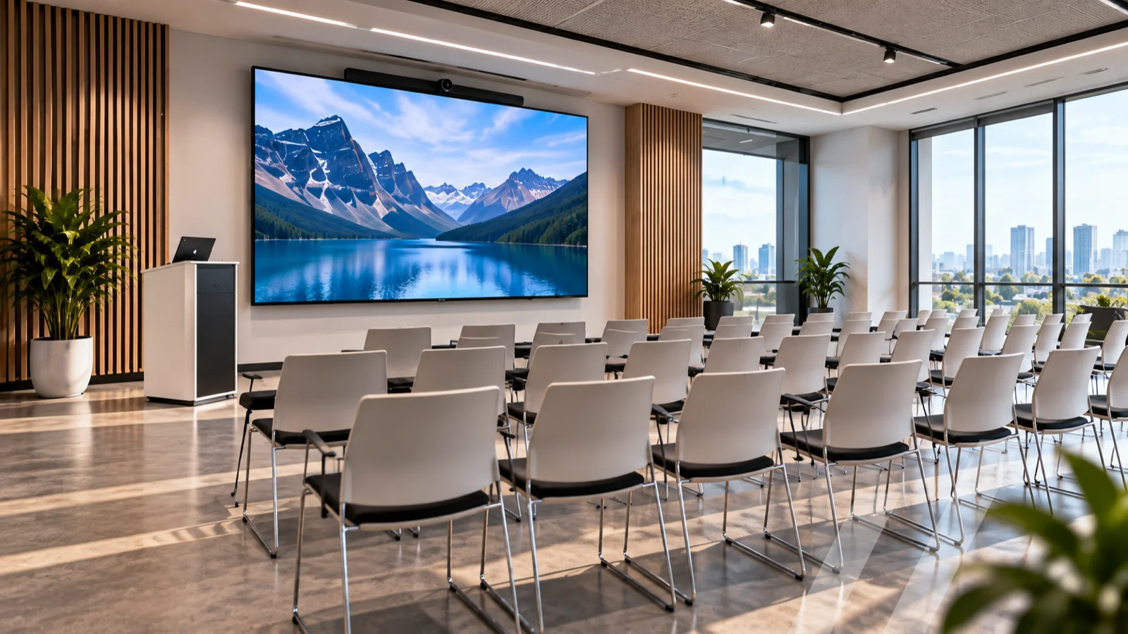 Schulungsraum – fertig konfiguriertes nanoblue AV-Paket (Präsentation)