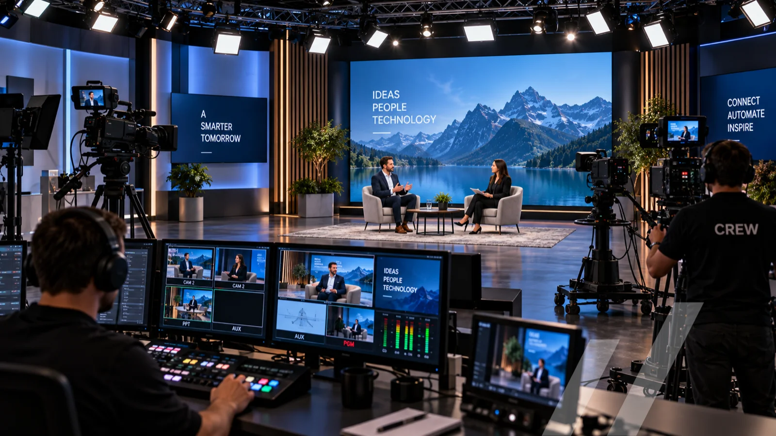 Großes Streaming-Studio – fertig konfiguriertes nanoblue AV-Paket (Streaming)
