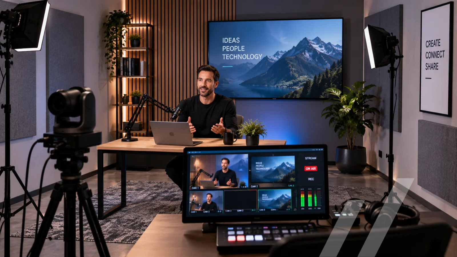 Kleines Streaming-Studio – fertig konfiguriertes nanoblue AV-Paket (Streaming)