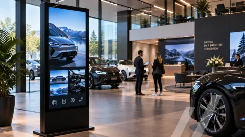 Stele / Kiosk – fertig konfiguriertes nanoblue AV-Paket (Digital Signage)