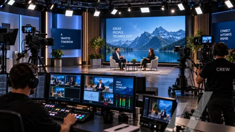 Großes Streaming-Studio – fertig konfiguriertes nanoblue AV-Paket (Streaming)